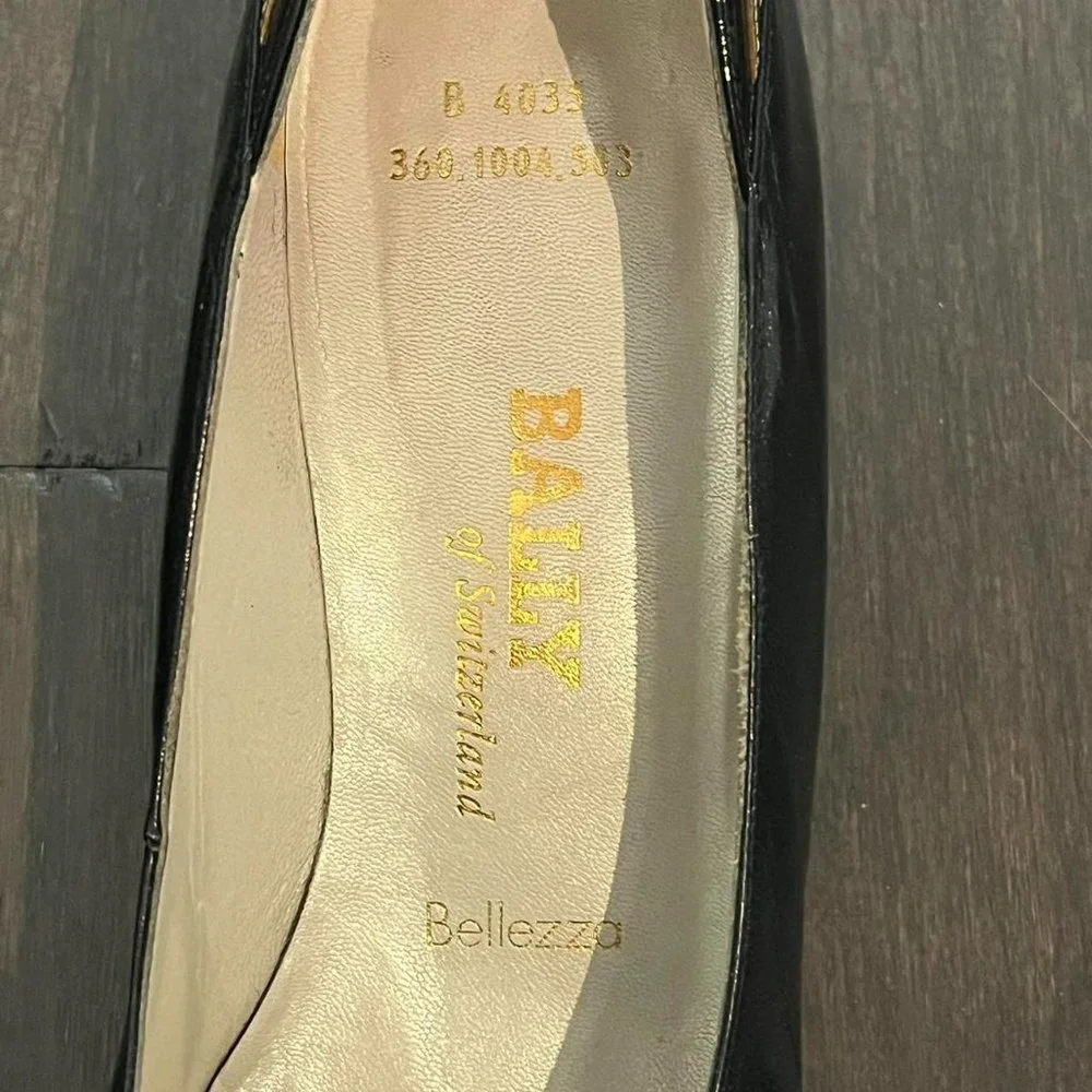Navy blue vintage Bally heels, size 5.5 - Picture 8 of 8